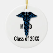 Afstuderen Medische School Keramisch Ornament (Voorkant)