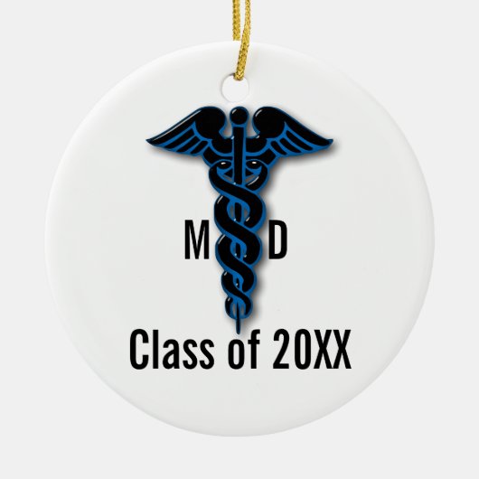 Afstuderen Medische School Keramisch Ornament (Voorkant)