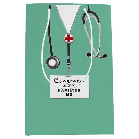 Afstuderen Medische School Medium Cadeauzakje (Voorkant)