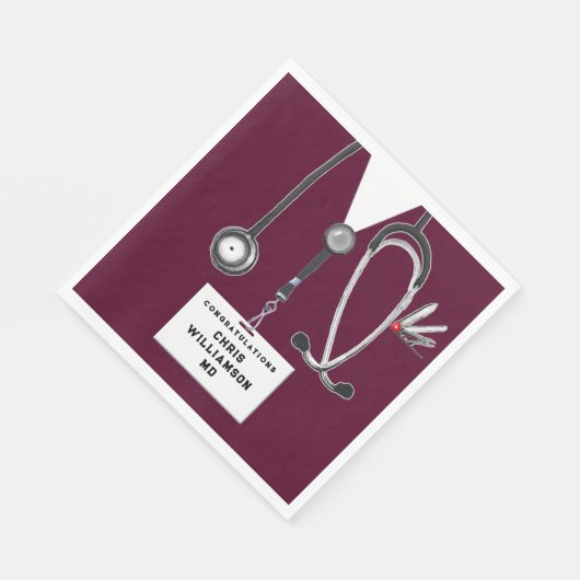 Afstuderen Medische School Napkins Servet (Hoek)