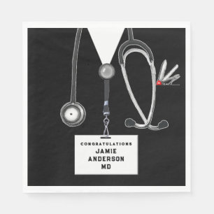 Afstuderen Medische School Napkins Servet
