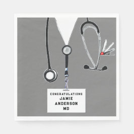 Afstuderen Medische School Napkins Servet