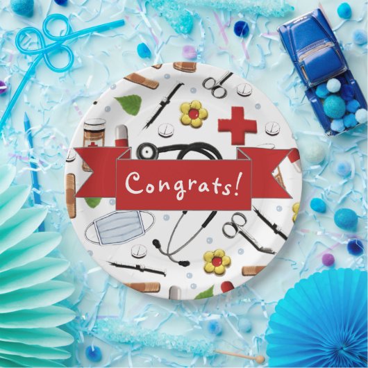 Afstuderen Medische School Papieren Bordje (Feest)