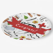 Afstuderen Medische School Papieren Bordje (Gekanteld)