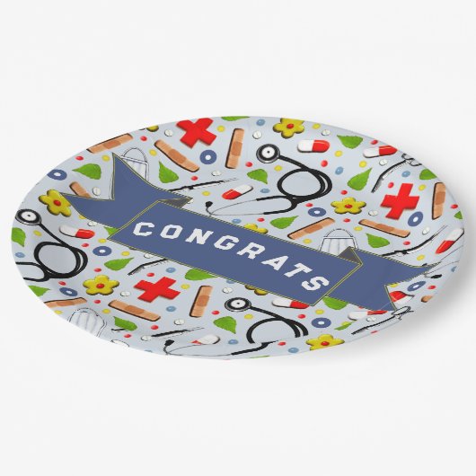 Afstuderen Medische School Papieren Bordje (Gekanteld)