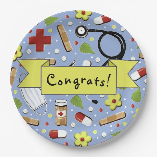 Afstuderen Medische School Papieren Bordje (Voorkant)