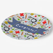 Afstuderen Medische School Papieren Bordje (Gekanteld)