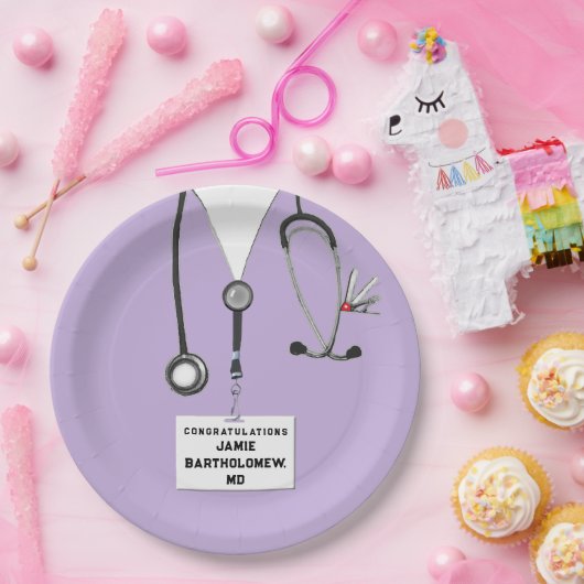 Afstuderen Medische School Papieren Bordje (Feest)