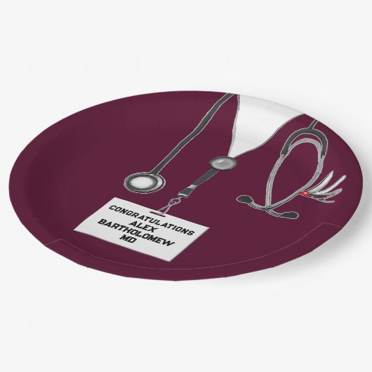 Afstuderen Medische School Papieren Bordje (Gekanteld)