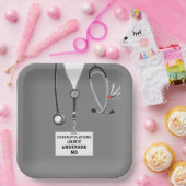 Afstuderen Medische School Papieren Bordje (Feest)