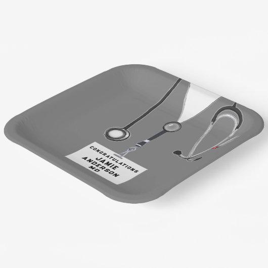 Afstuderen Medische School Papieren Bordje (Gebogen)