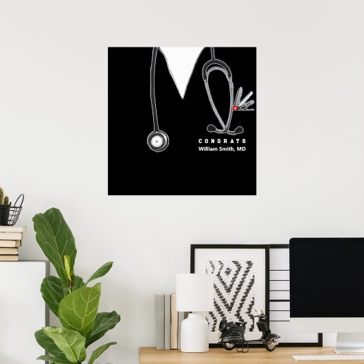 Afstuderen Medische School Poster (Thuiskantoor)