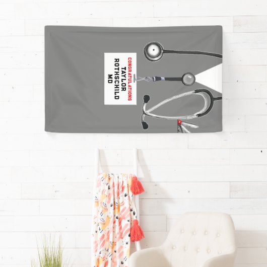 Afstuderen Medische School Spandoek (Insitu)