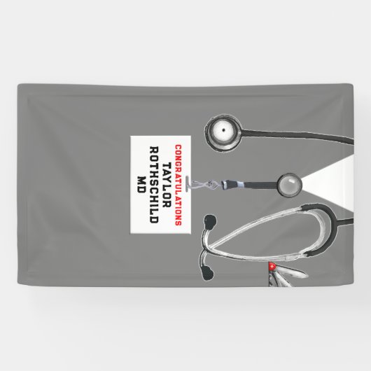 Afstuderen Medische School Spandoek (Horizontaal)