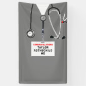 Afstuderen Medische School Spandoek (Verticaal)