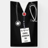 Afstuderen Medische School Spandoek (Verticaal)