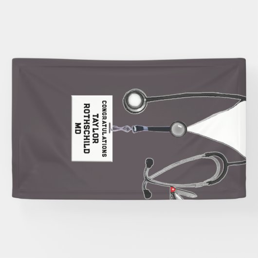 Afstuderen Medische School Spandoek (Horizontaal)