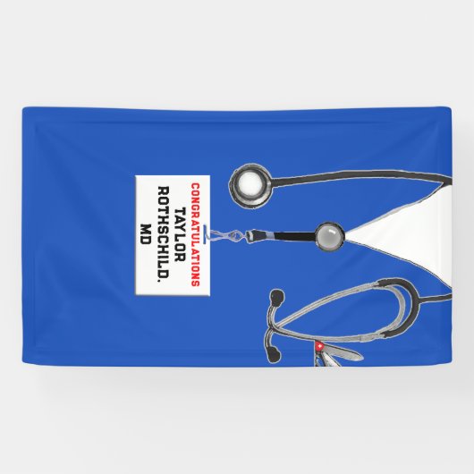Afstuderen Medische School Spandoek (Horizontaal)