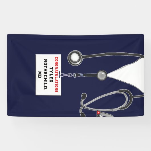 Afstuderen Medische School Spandoek (Horizontaal)