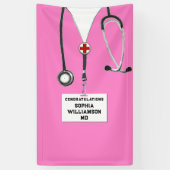 Afstuderen Medische School Spandoek (Verticaal)