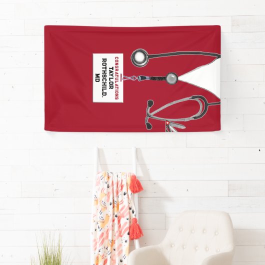 Afstuderen Medische School Spandoek (Insitu)