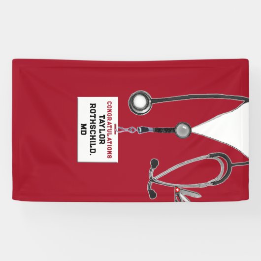 Afstuderen Medische School Spandoek (Horizontaal)