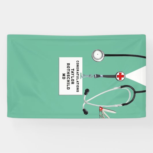 Afstuderen Medische School Spandoek (Horizontaal)