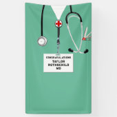 Afstuderen Medische School Spandoek (Verticaal)