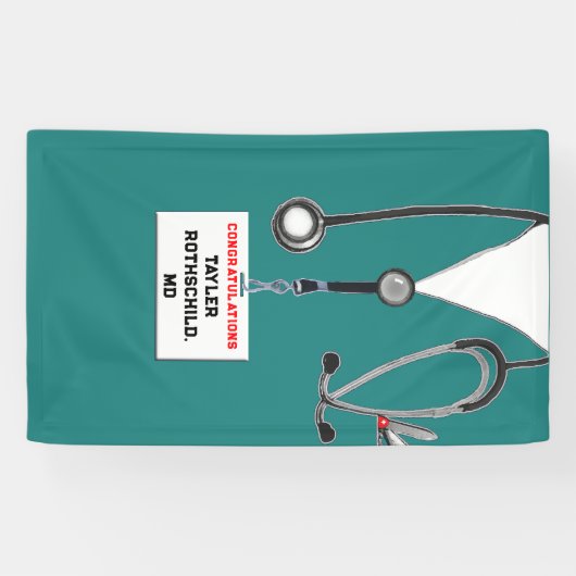 Afstuderen Medische School Spandoek (Horizontaal)