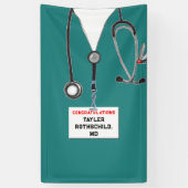 Afstuderen Medische School Spandoek (Verticaal)