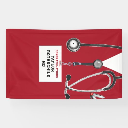 Afstuderen Medische School Spandoek (Horizontaal)