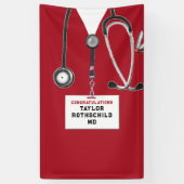 Afstuderen Medische School Spandoek (Verticaal)