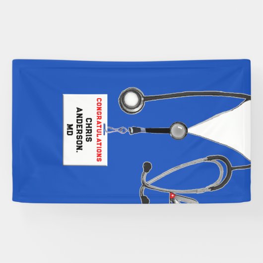 Afstuderen Medische School Spandoek (Horizontaal)