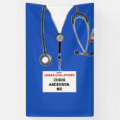 Afstuderen Medische School Spandoek (Verticaal)