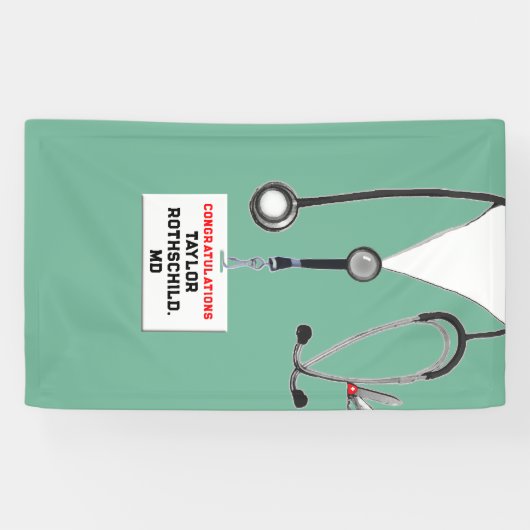 Afstuderen Medische School Spandoek (Horizontaal)