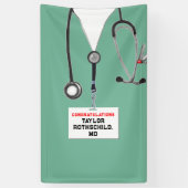 Afstuderen Medische School Spandoek (Verticaal)