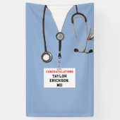 Afstuderen Medische School Spandoek (Verticaal)