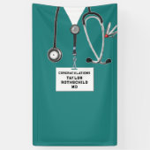 Afstuderen Medische School Spandoek (Verticaal)