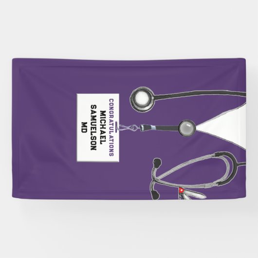 Afstuderen Medische School Spandoek (Horizontaal)