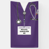 Afstuderen Medische School Spandoek (Verticaal)