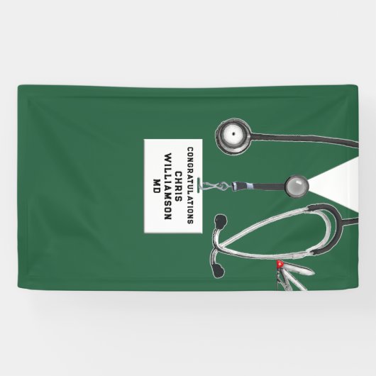 Afstuderen Medische School Spandoek (Horizontaal)