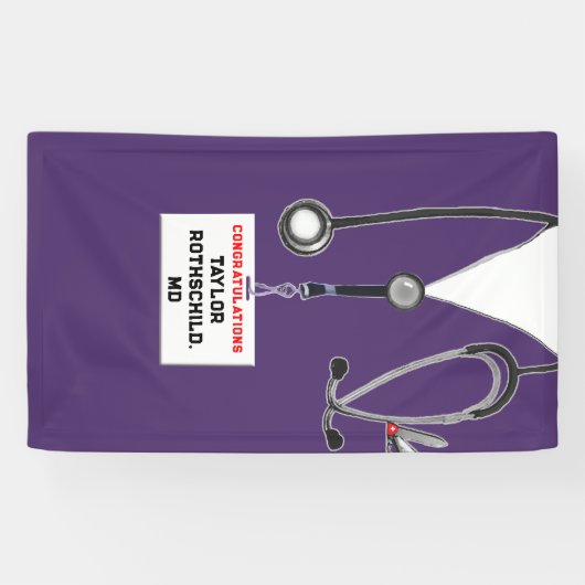 Afstuderen Medische School Spandoek (Horizontaal)