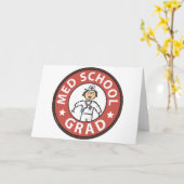 Afstuderen Medische School (Vrouw) Kaart (Gele Bloem)