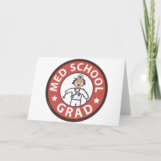 Afstuderen Medische School (Vrouw) Kaart (Voorkant)