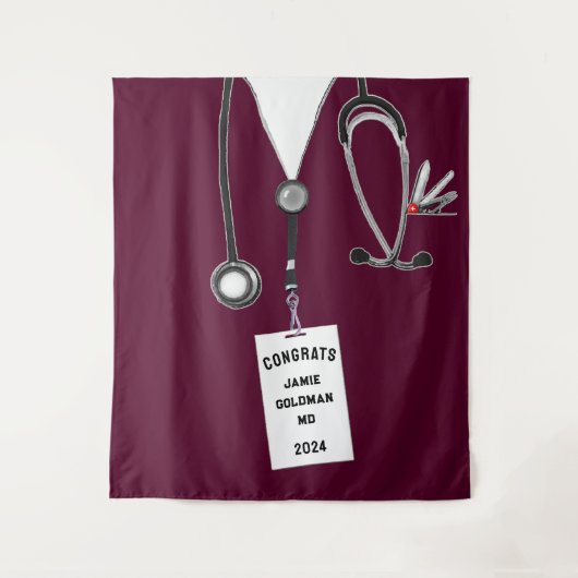 Afstuderen Medische School Wandkleed (Voorkant)