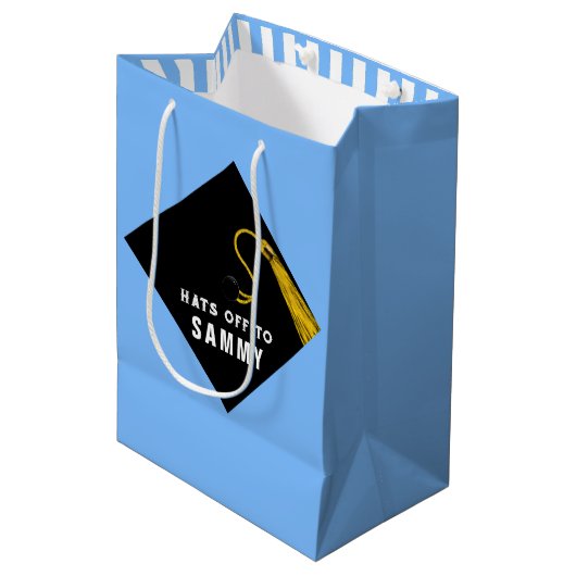Afstuderen Medium Gift Bag Medium Cadeauzakje (Voorkant Gekanteld)