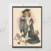  Afstuderen, Meisje Dragen van een Pet en jurk (Voorkant)