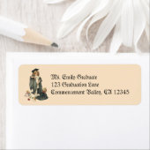 Afstuderen, Meisje Dragen van een Pet en jurk Etiket (Insitu)