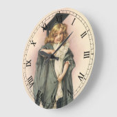  Afstuderen, Meisje Dragen van een Pet en jurk Grote Klok (Hoek)