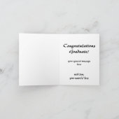  Afstuderen, Meisje Dragen van een Pet en jurk Kaart (Binnen)